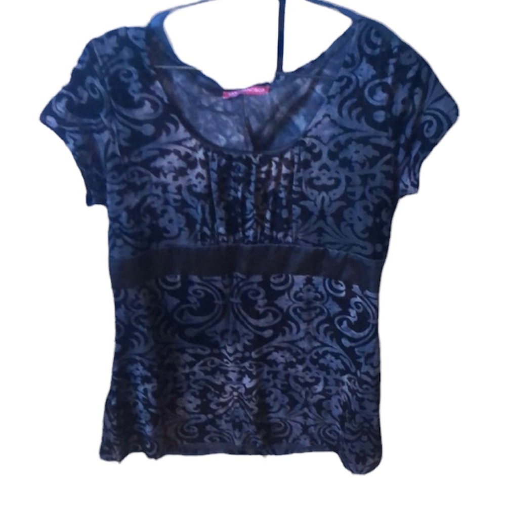 VINTAGE SAN FRANCISCO black velour top size L